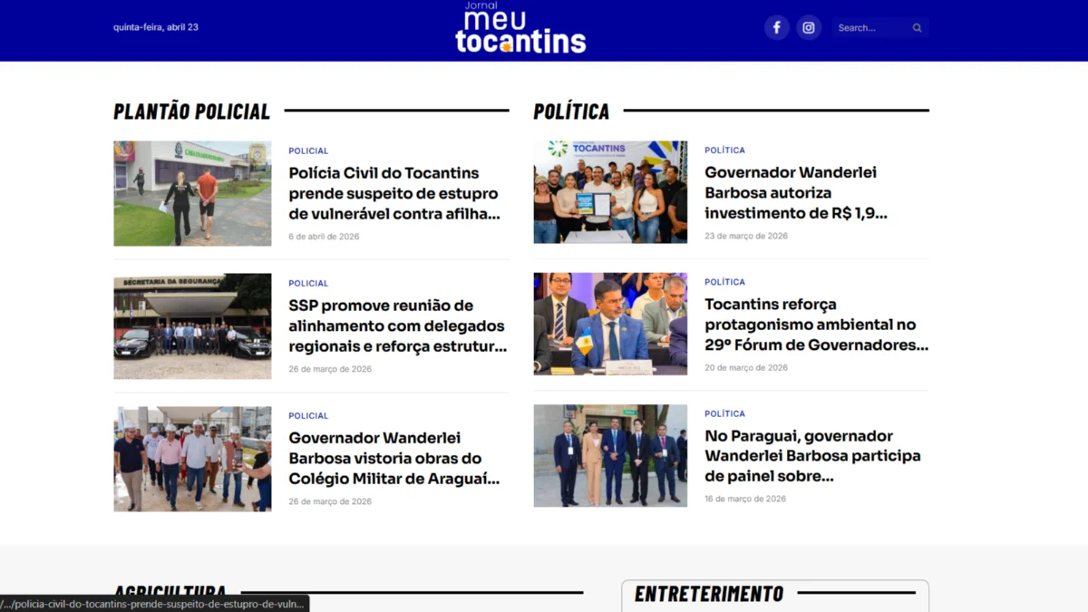 Case: Blogs e Portais de Notícias para Cliente em Palmas TO