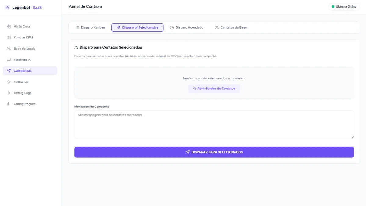 Case: Automação de WhatsApp com IA e CRM: Legen Bot Hover - Palmas TO